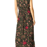 Natalie Martin Nico Sleeveless Maxi with Sash - Vermillion