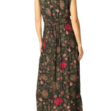 Natalie Martin Nico Sleeveless Maxi with Sash - Vermillion