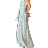 Natalie Martin Nico Sleeveless Maxi with Sash - Vermillion