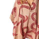 Natalie Martin Paulina Mini Kaftan - Vermillion