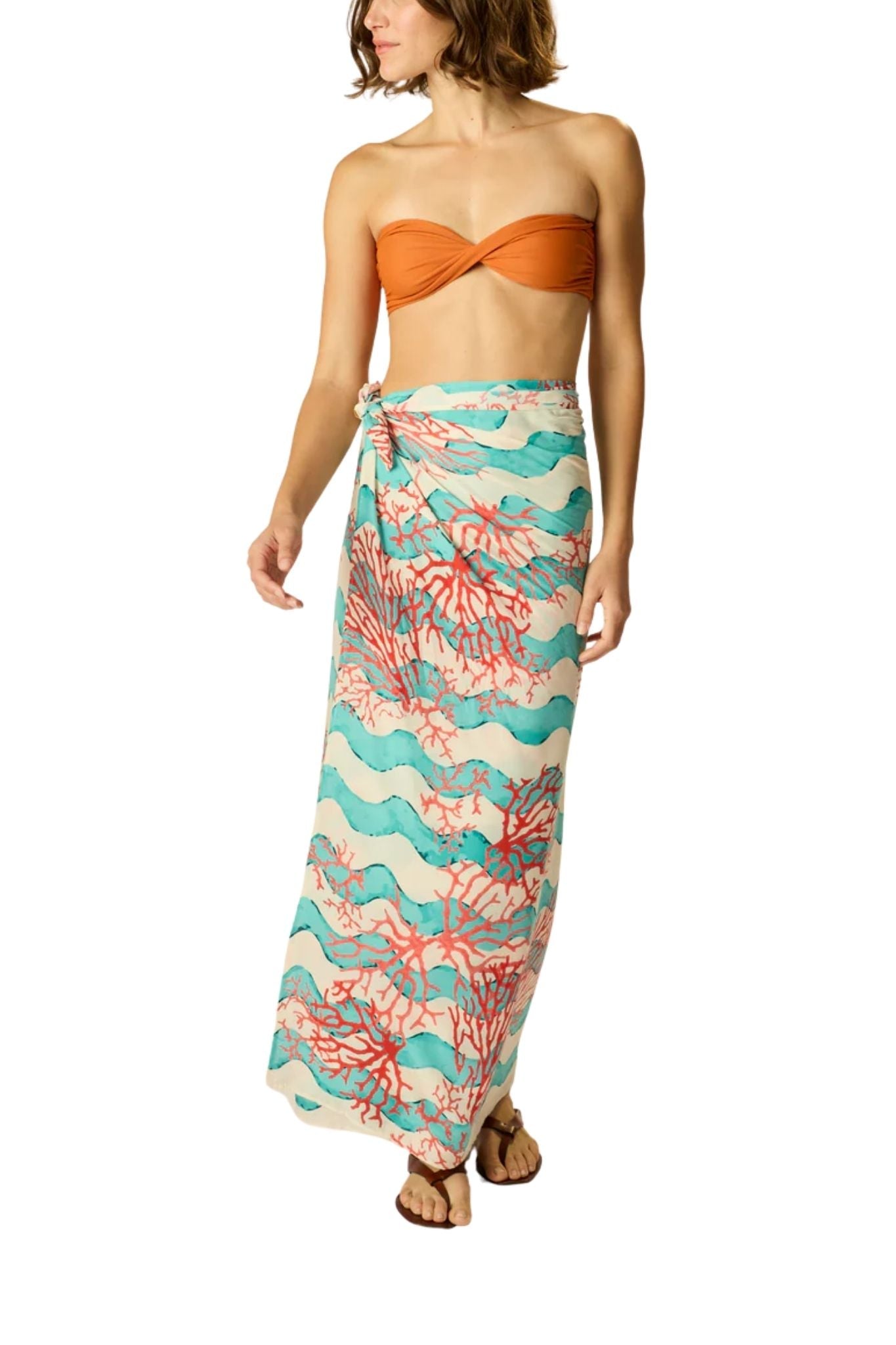Natalie Martin Sarong/Scarf - Vermillion