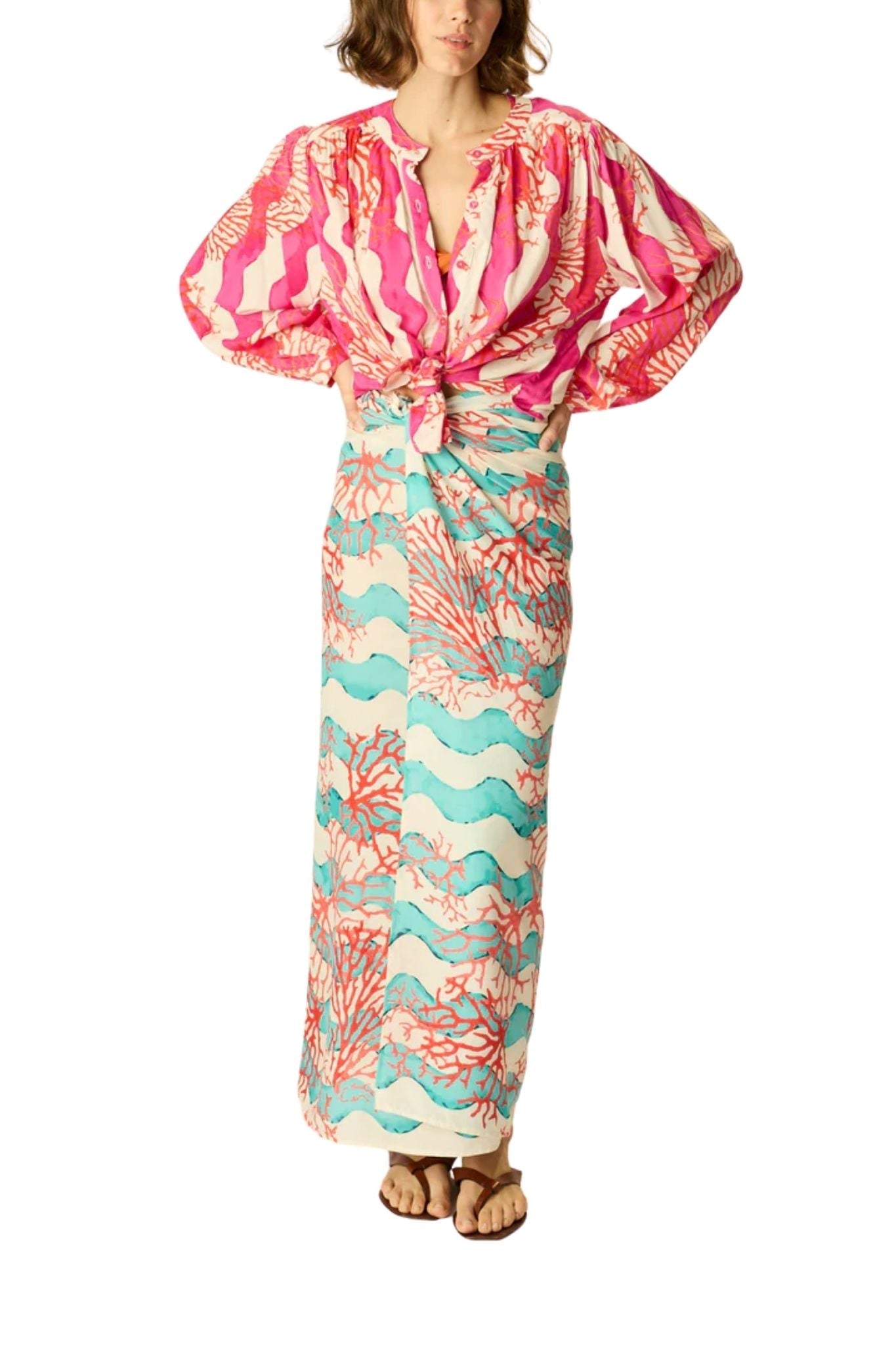 Natalie Martin Sarong/Scarf - Vermillion