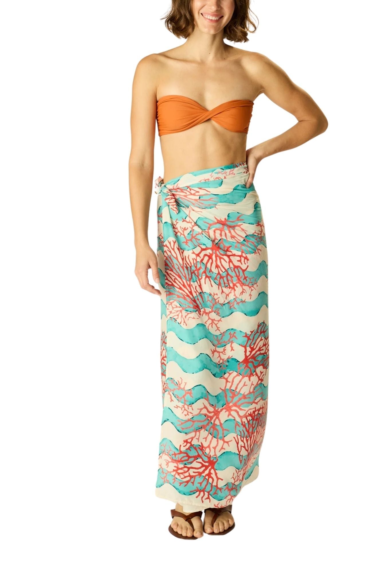 Natalie Martin Sarong/Scarf - Vermillion