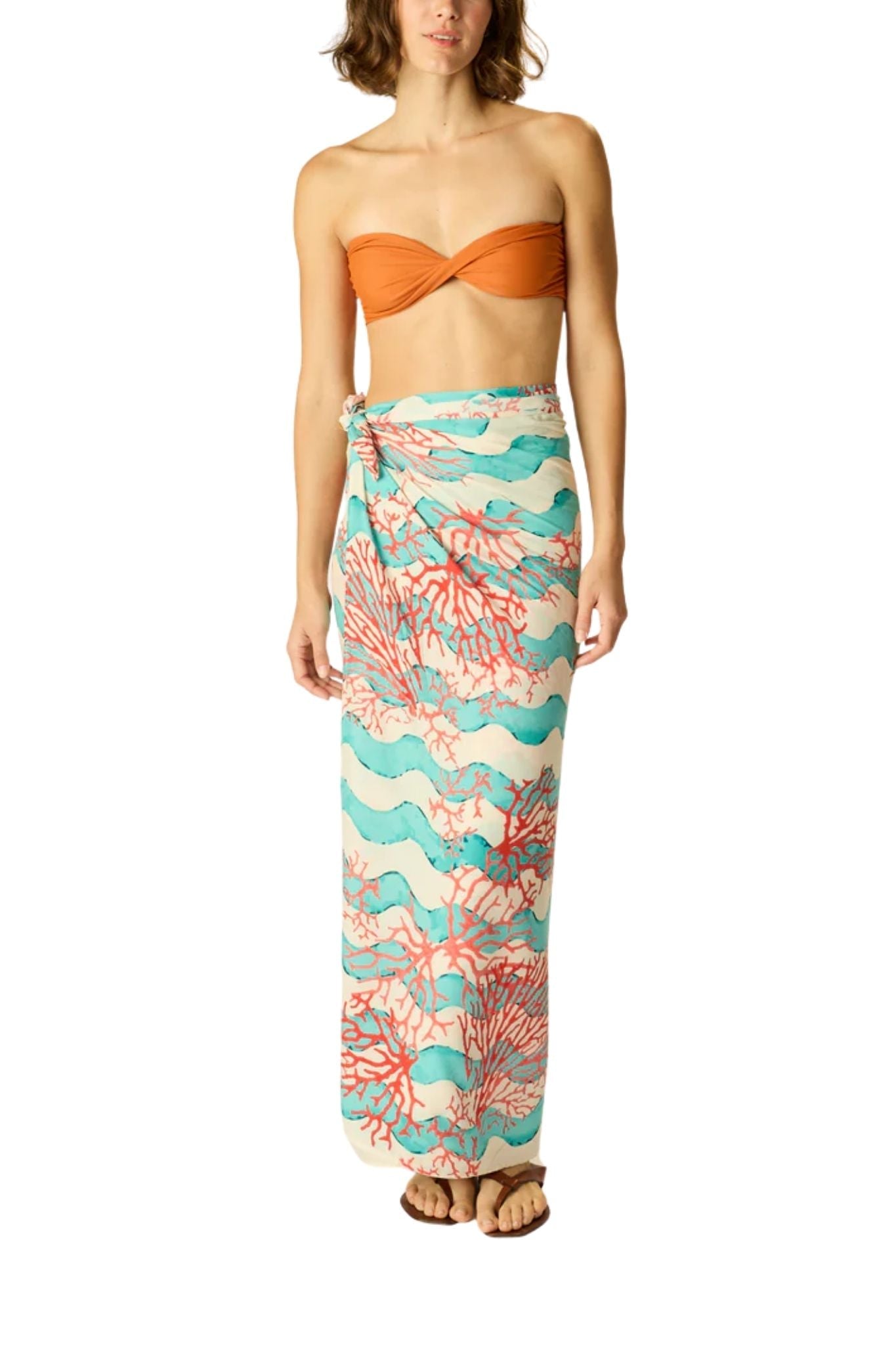 Natalie Martin Sarong/Scarf - Vermillion