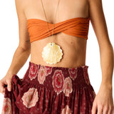 Natalie Martin Shell Necklace - Vermillion