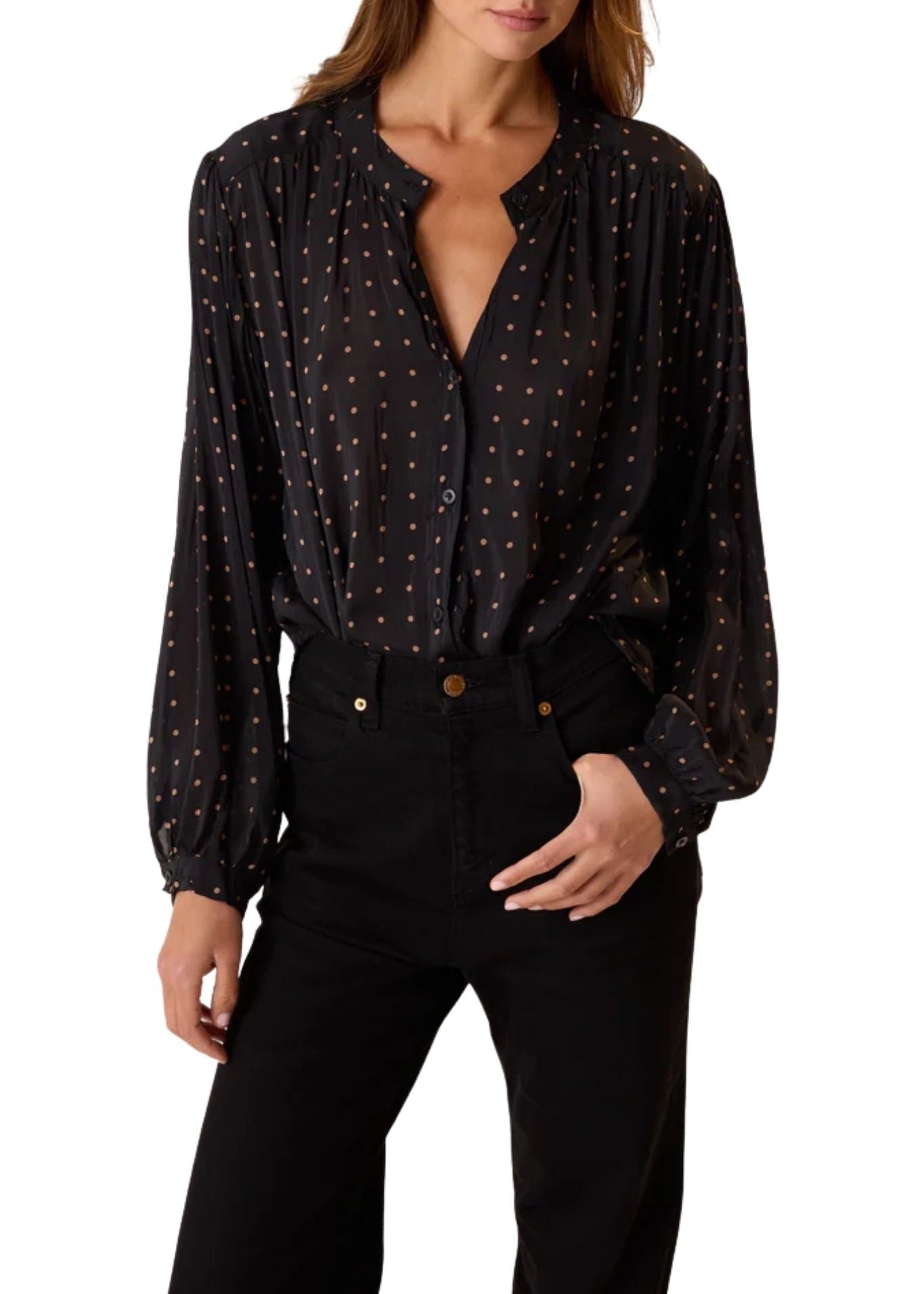 Natalie Martin Tolan Shirt - Vermillion