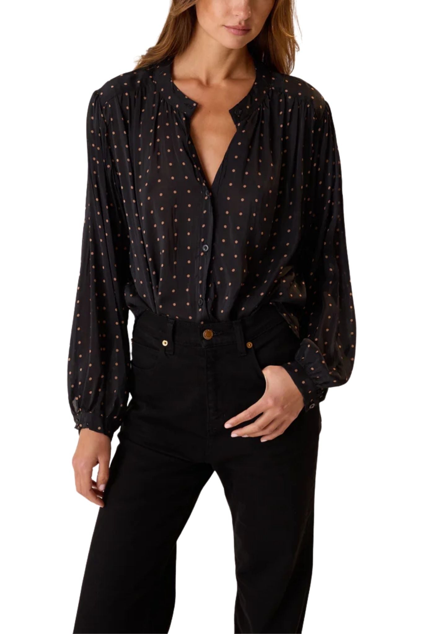 Natalie Martin Tolan Shirt - Vermillion