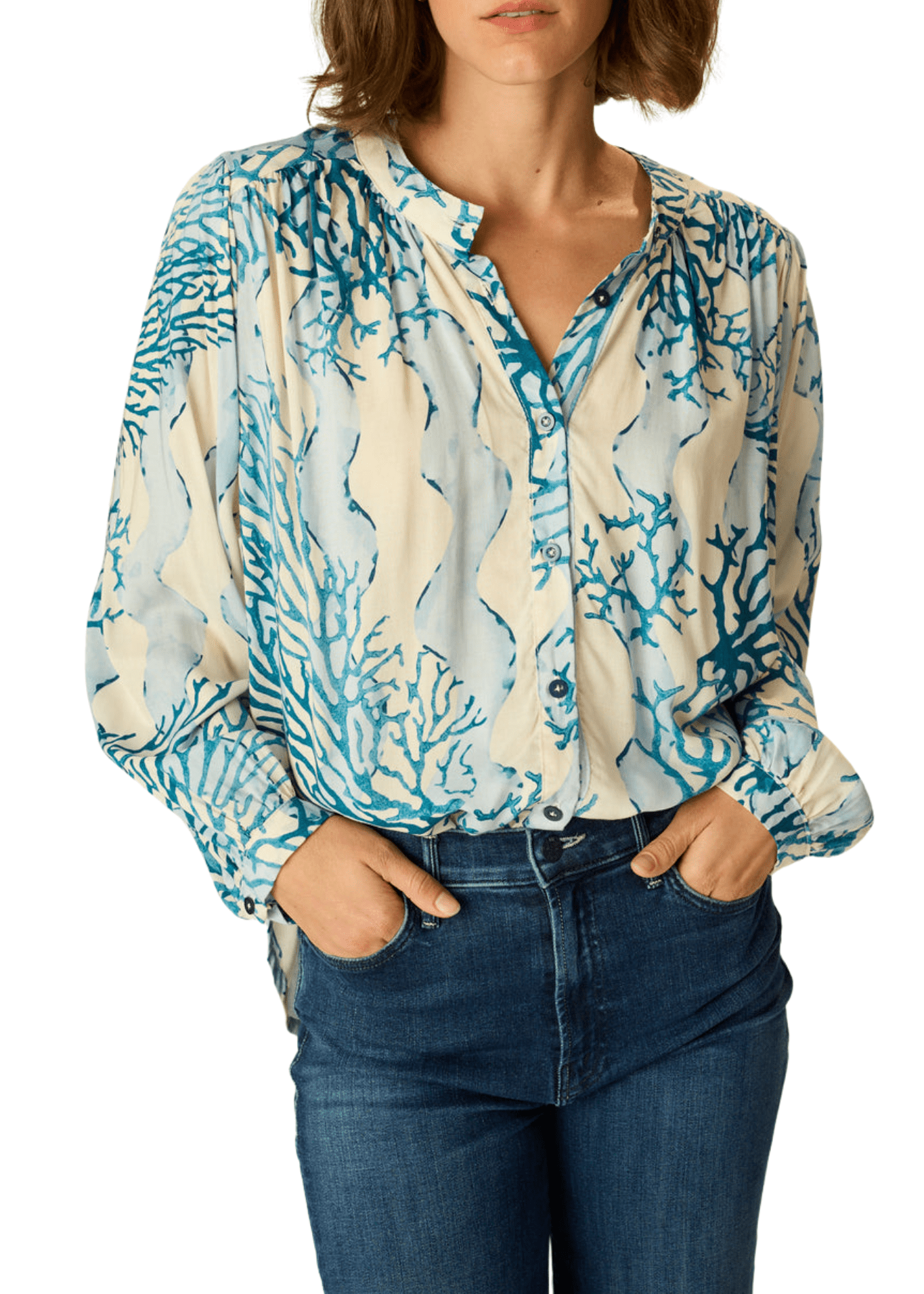 Natalie Martin Tolan Shirt - Vermillion