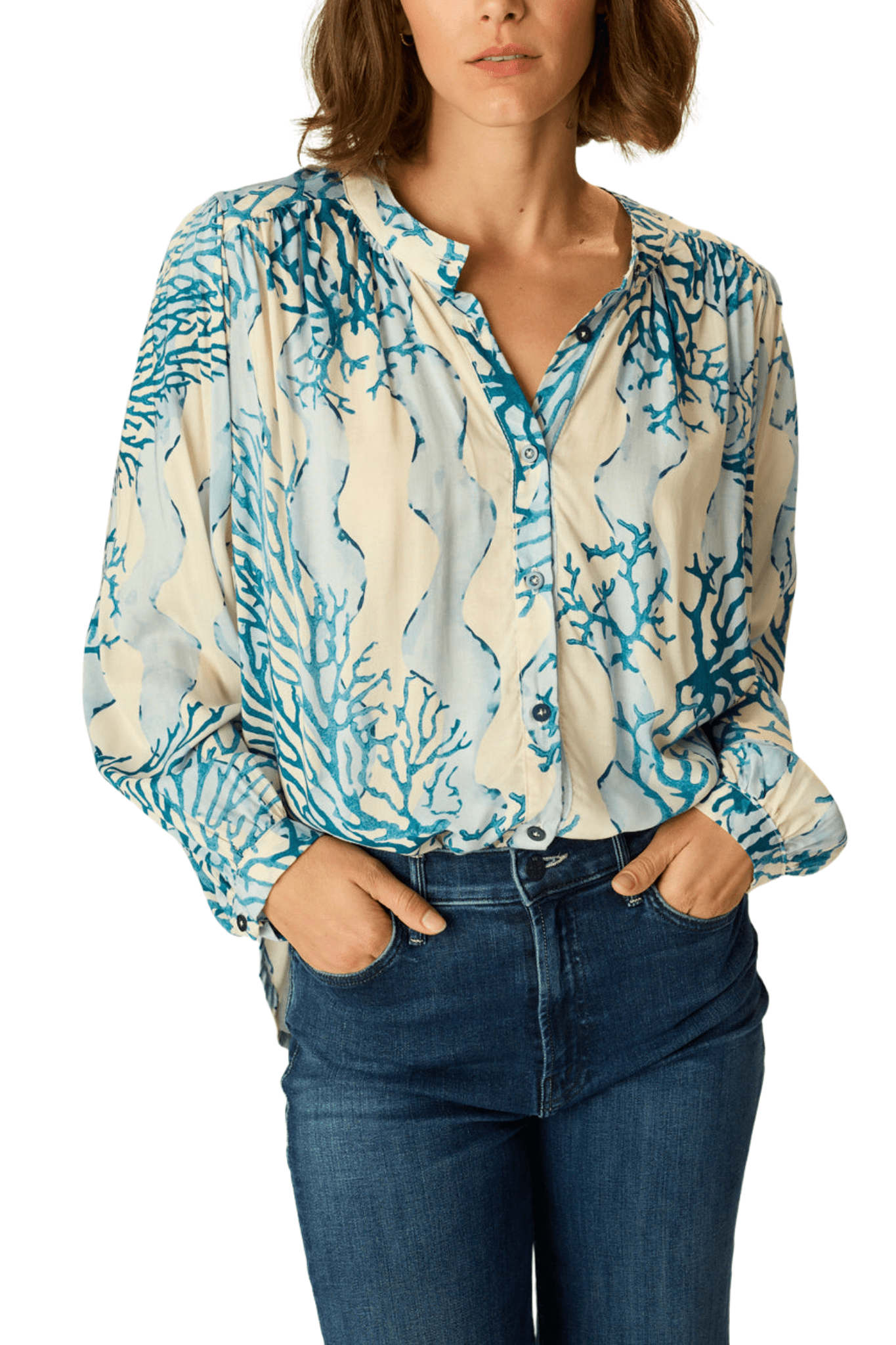 Natalie Martin Tolan Shirt - Vermillion