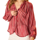 Natalie Martin Tolan Shirt - Vermillion