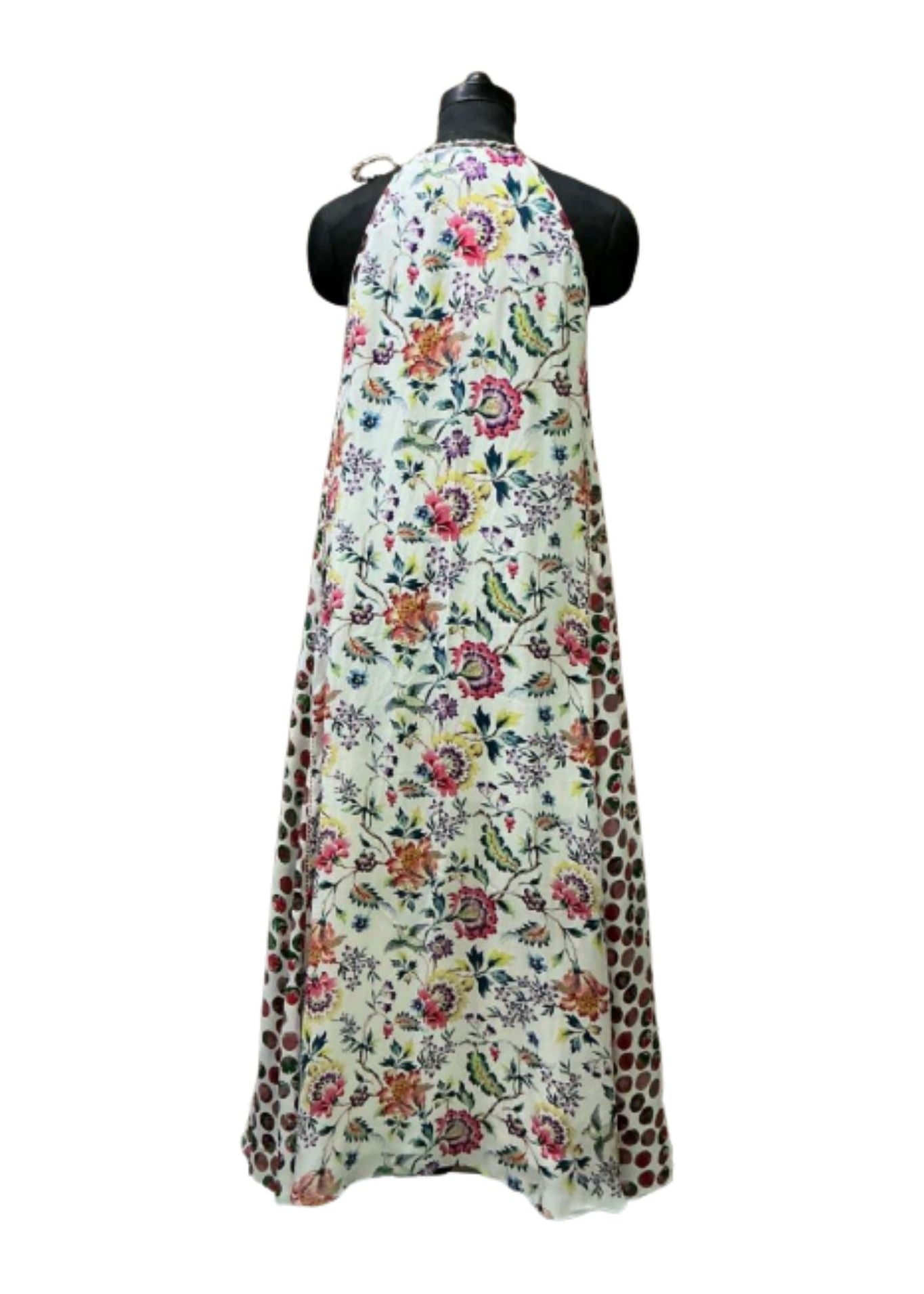 Nikasha Silk Crepe Printed Dress - Vermillion