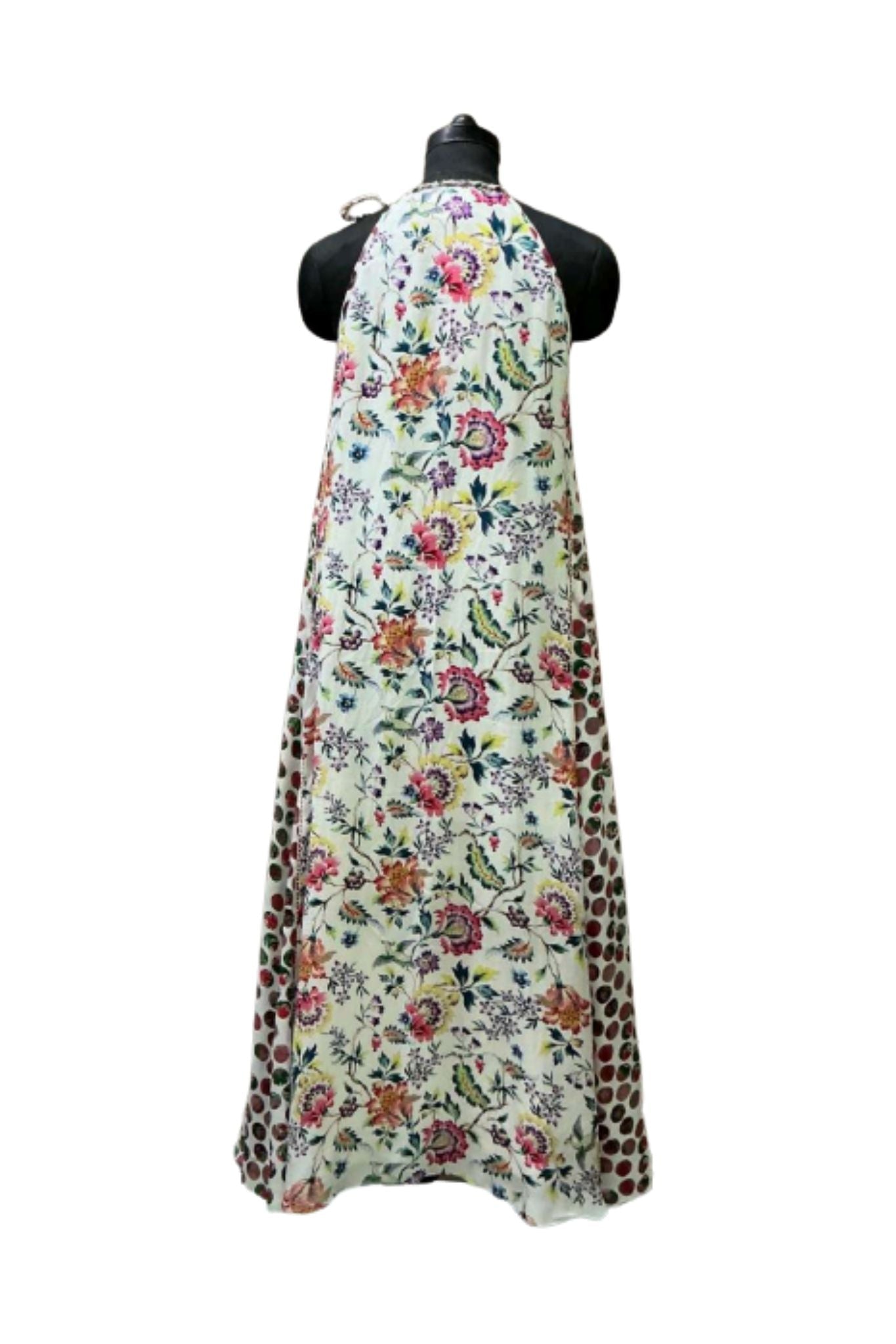 Nikasha Silk Crepe Printed Dress - Vermillion