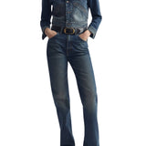 Nili Lotan Carly Denim Jacket - Vermillion