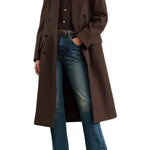 Nili Lotan Edmont Double Breasted Coat - Vermillion