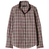 Nili Lotan Elio Shirt - Vermillion