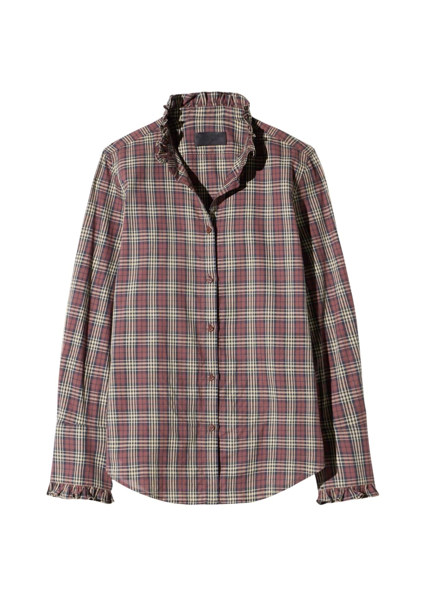 Nili Lotan Elio Shirt - Vermillion