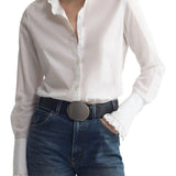 Nili Lotan Elio Shirt - Vermillion