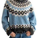 Nili Lotan Isaline Fair Isle Sweater - Vermillion