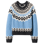 Nili Lotan Isaline Fair Isle Sweater - Vermillion