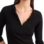 Nili Lotan Jordan Henley Tee - Vermillion