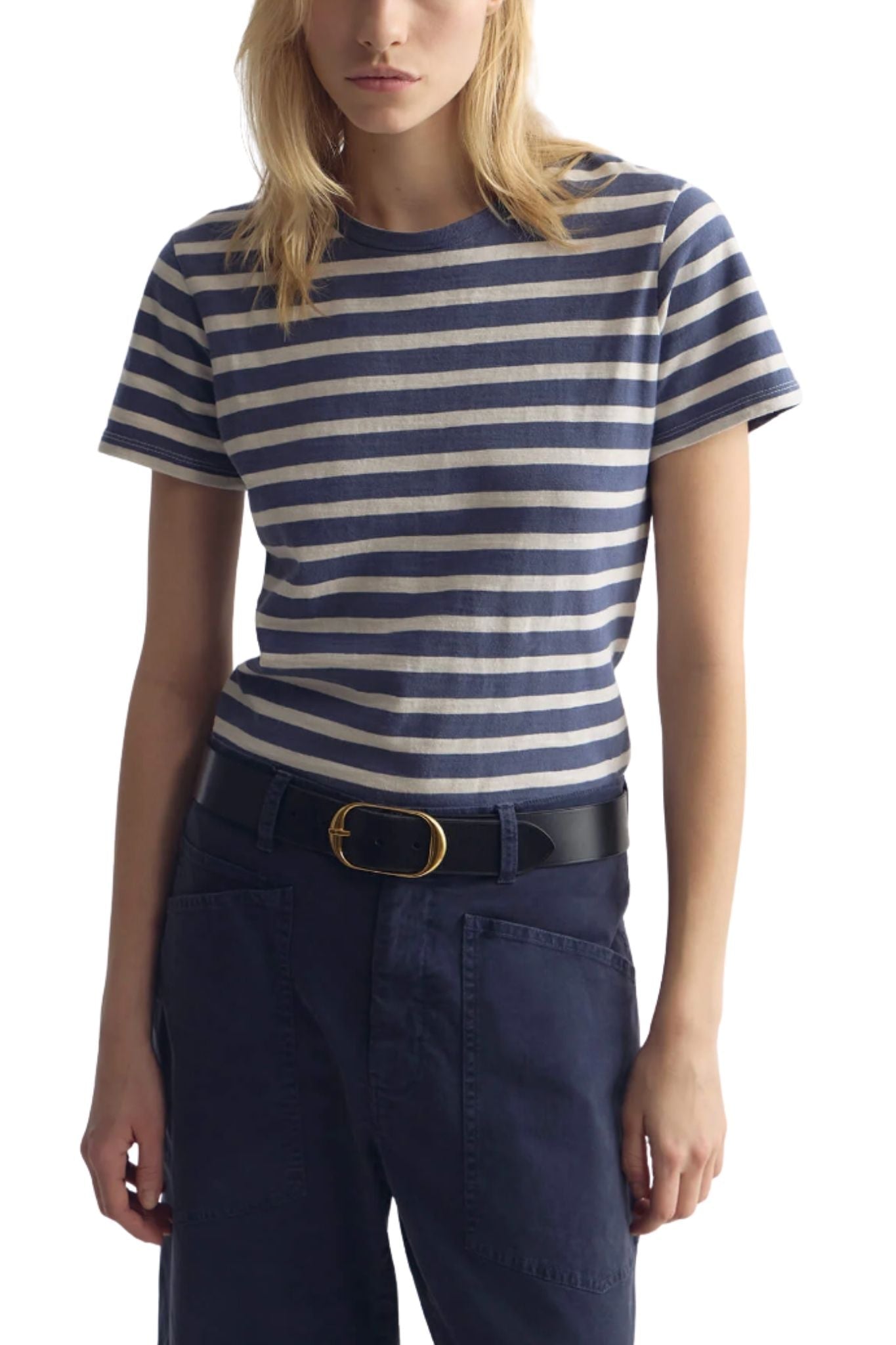 Nili Lotan Lana Crewneck Tee - Vermillion