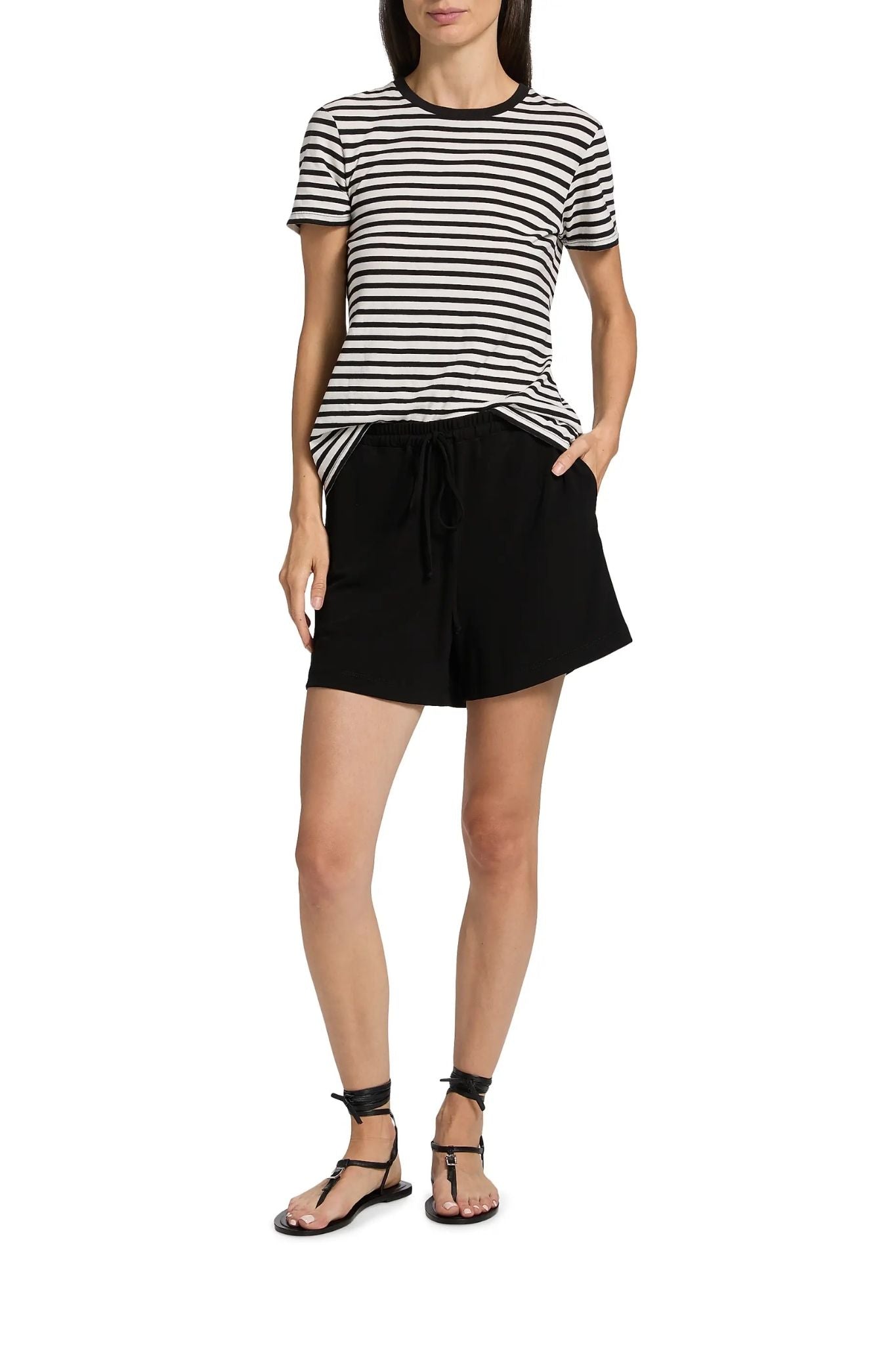 Nili Lotan Lana Crewneck Tee - Vermillion