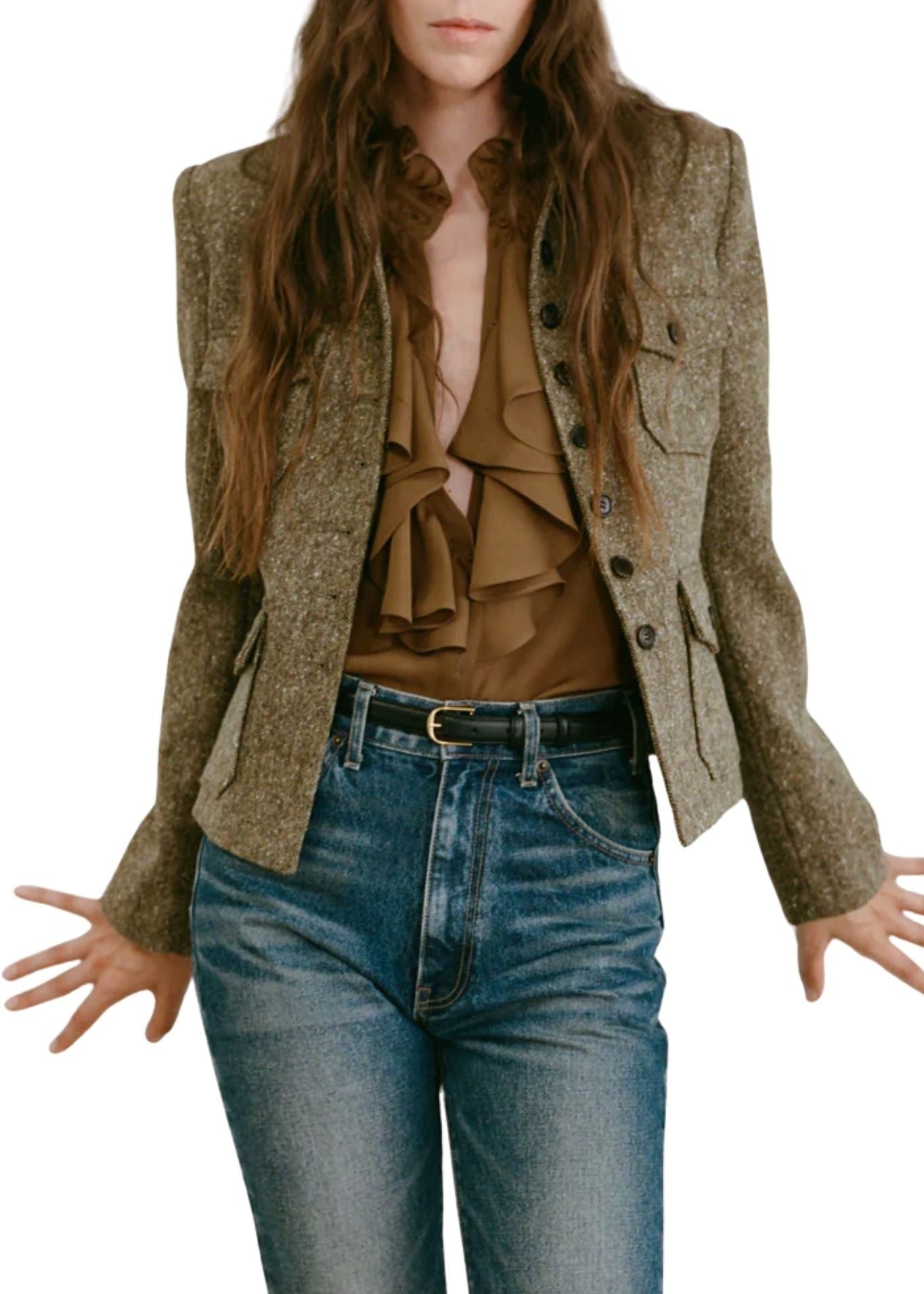 Nili Lotan Lily Blouse - Vermillion