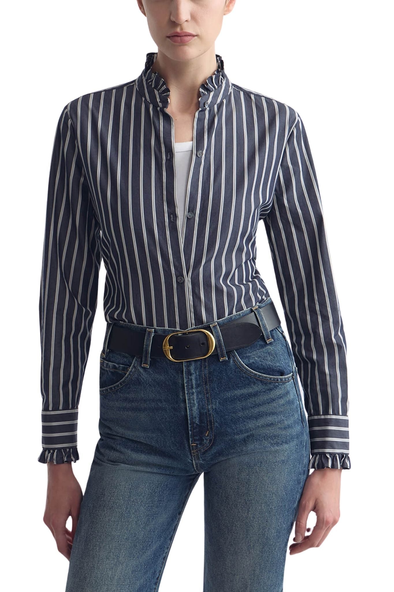 Nili Lotan Lydia Shirt - Vermillion