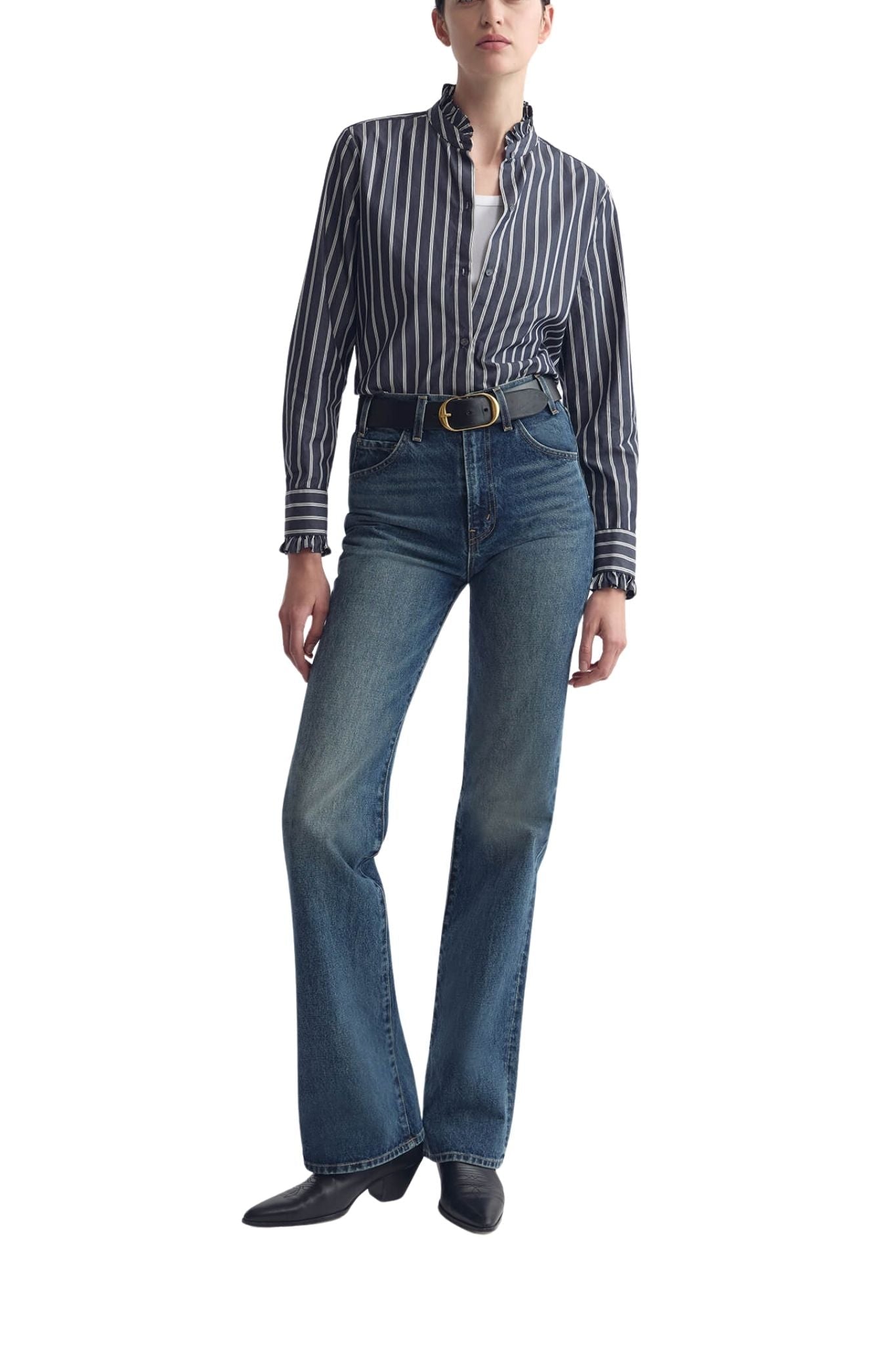 Nili Lotan Lydia Shirt - Vermillion