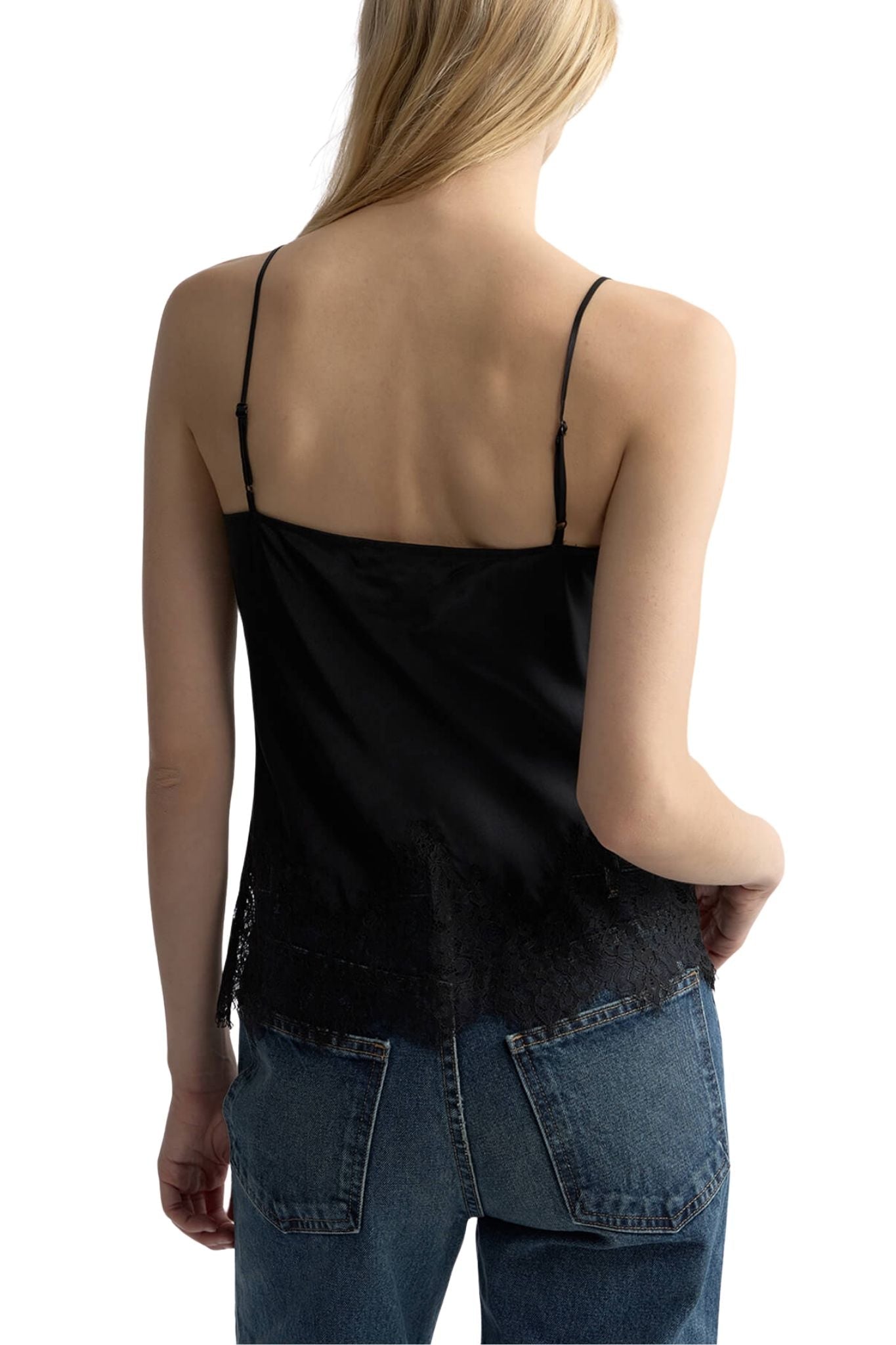 Nili Lotan Nadine Lace Cami Top - Vermillion