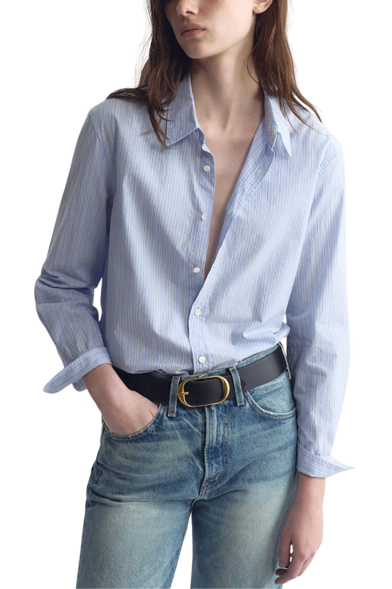 Nili Lotan Raphael Classic Shirt - Vermillion