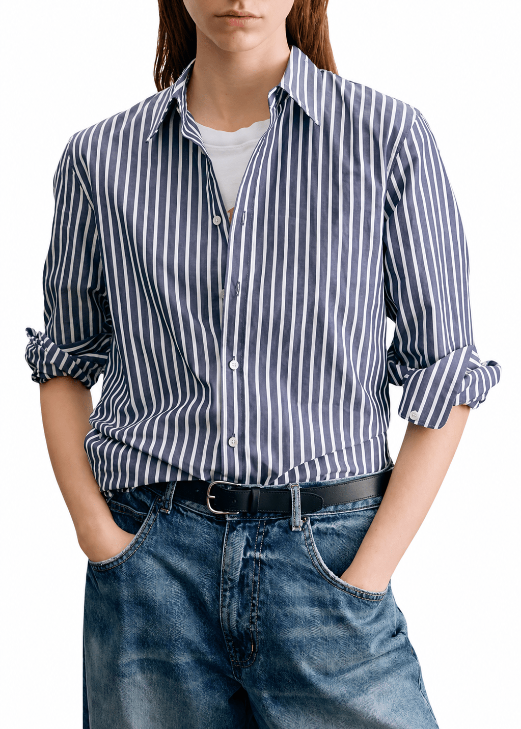 Nili Lotan Raphael Classic Shirt - Vermillion
