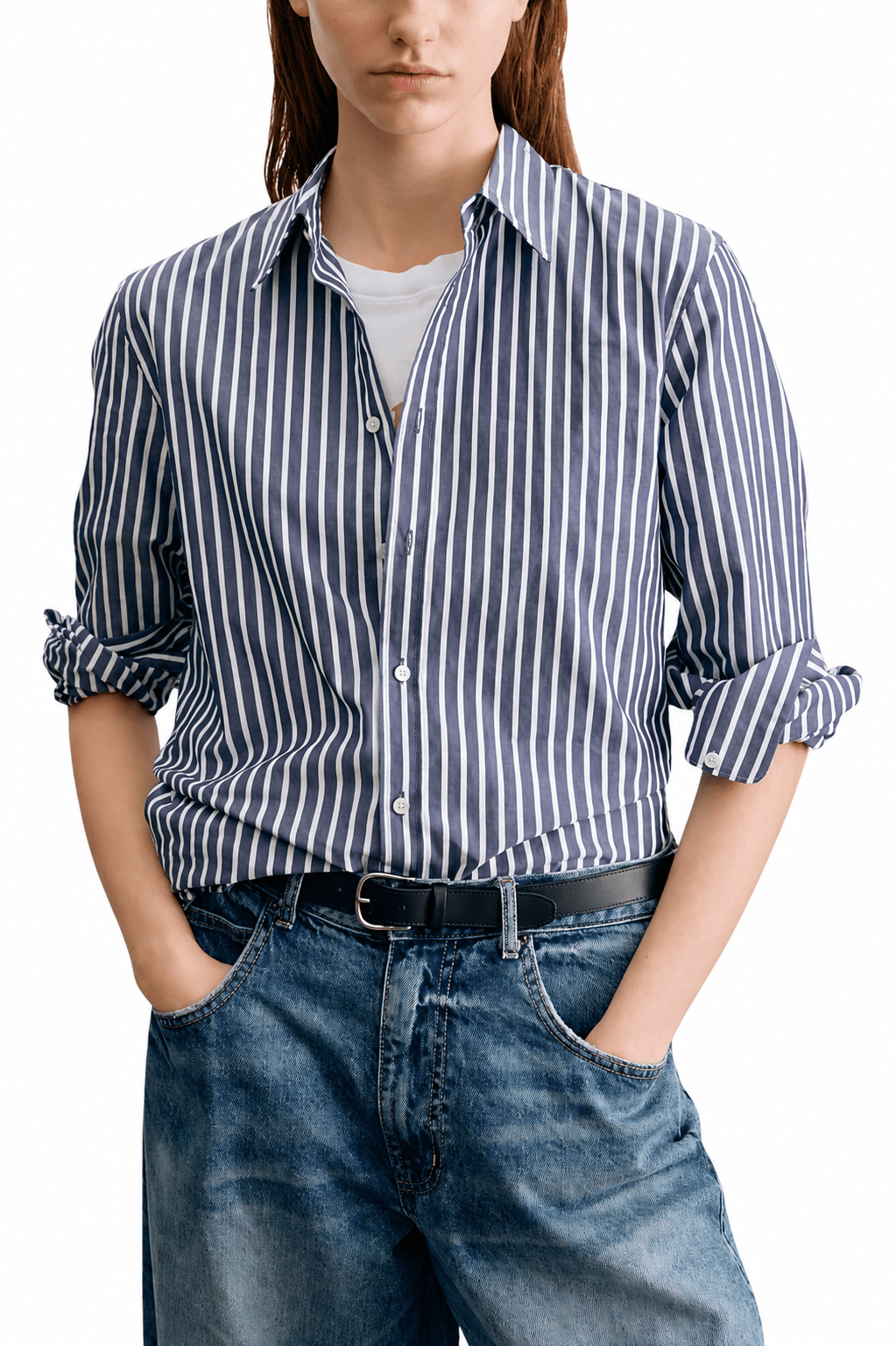 Nili Lotan Raphael Classic Shirt - Vermillion