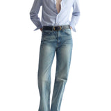 Nili Lotan Raphael Classic Shirt - Vermillion