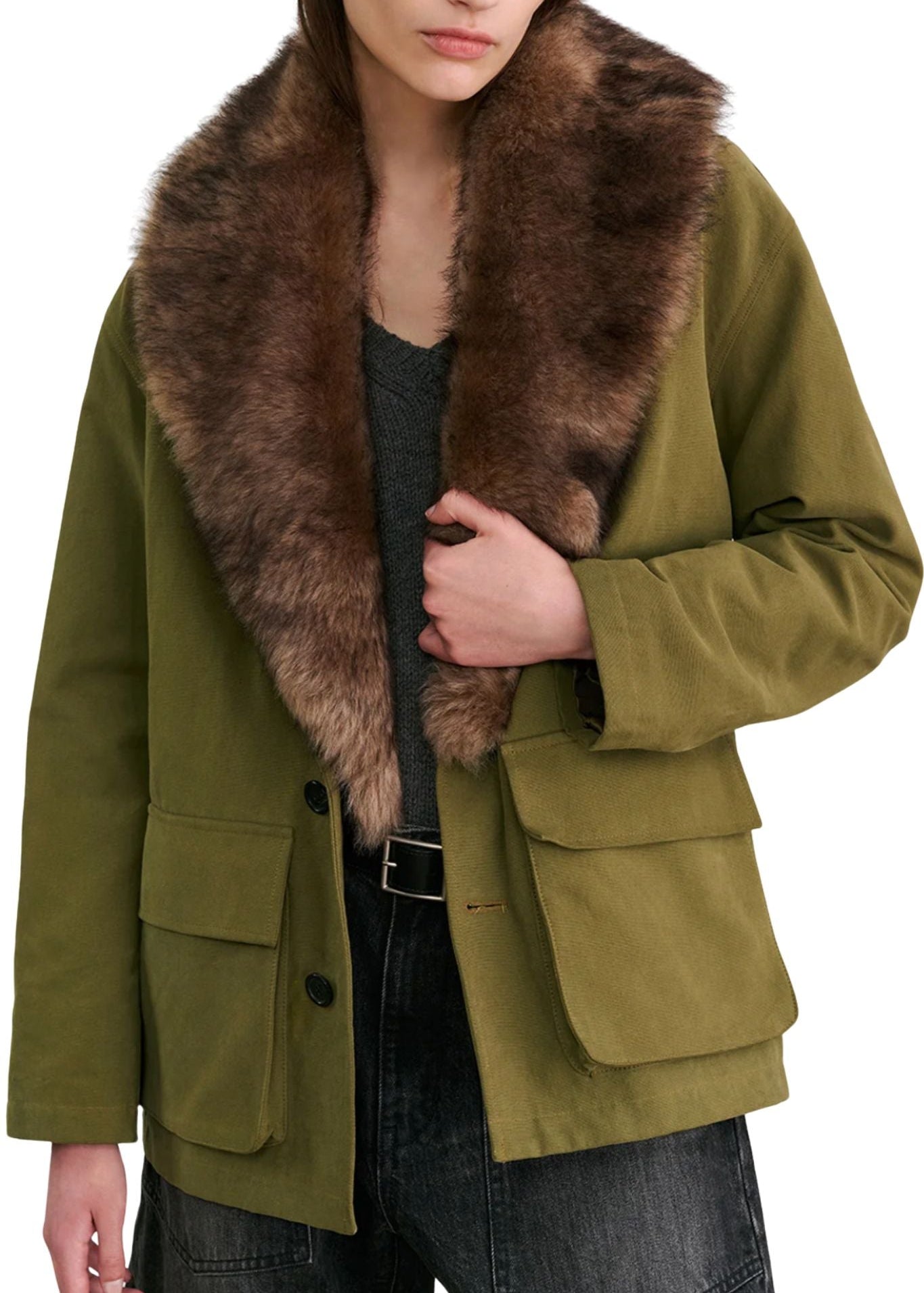 Nili Lotan Ronay Parka - Vermillion