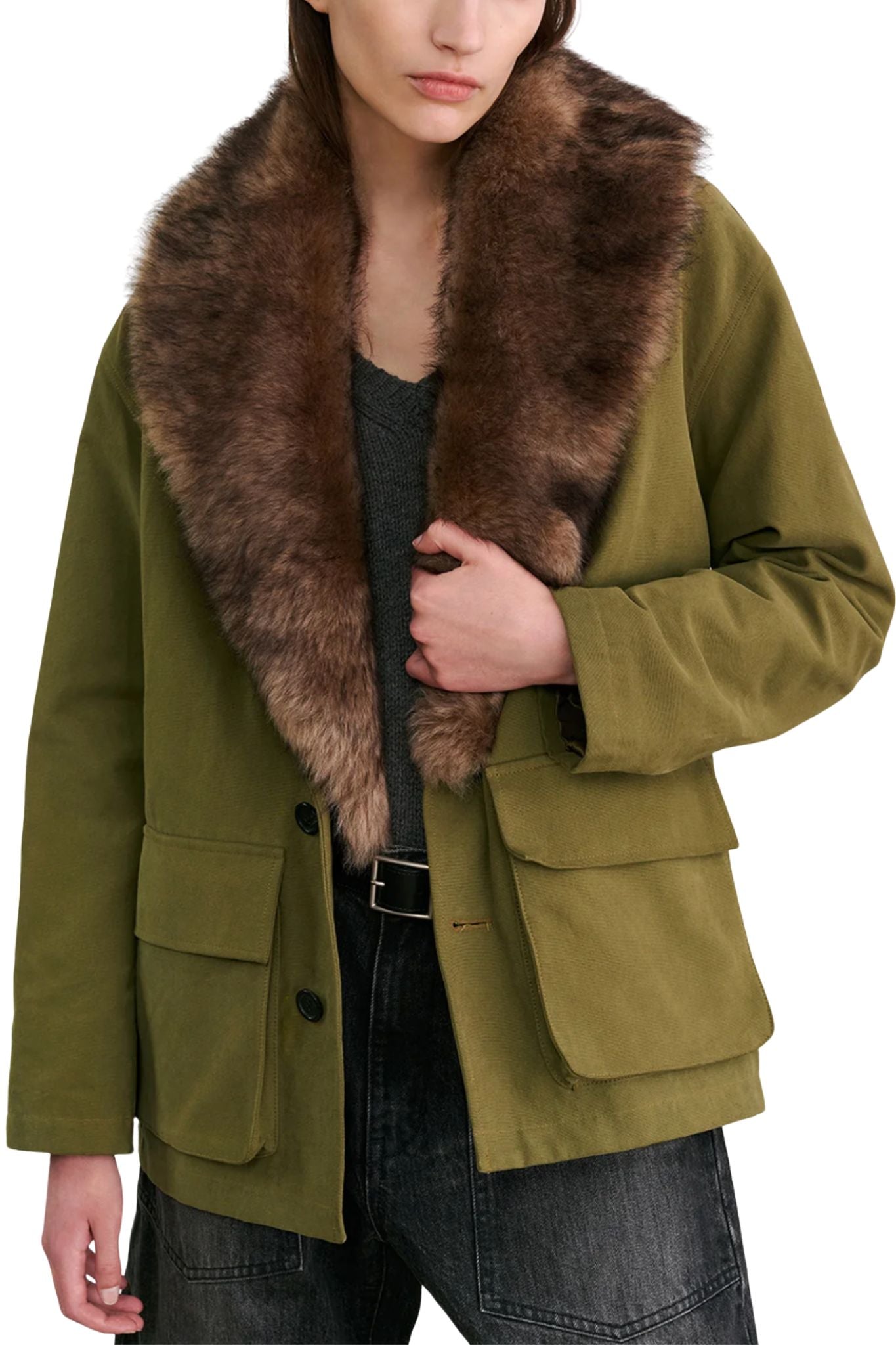 Nili Lotan Ronay Parka - Vermillion