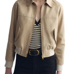 Nili Lotan Saul Bomber - Vermillion