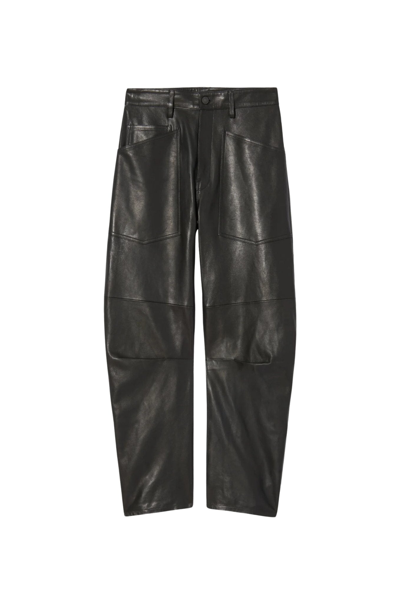 Nili Lotan Shon Leather Pant - Vermillion