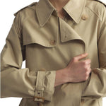 Nili Lotan Tanner Trench Coat - Vermillion