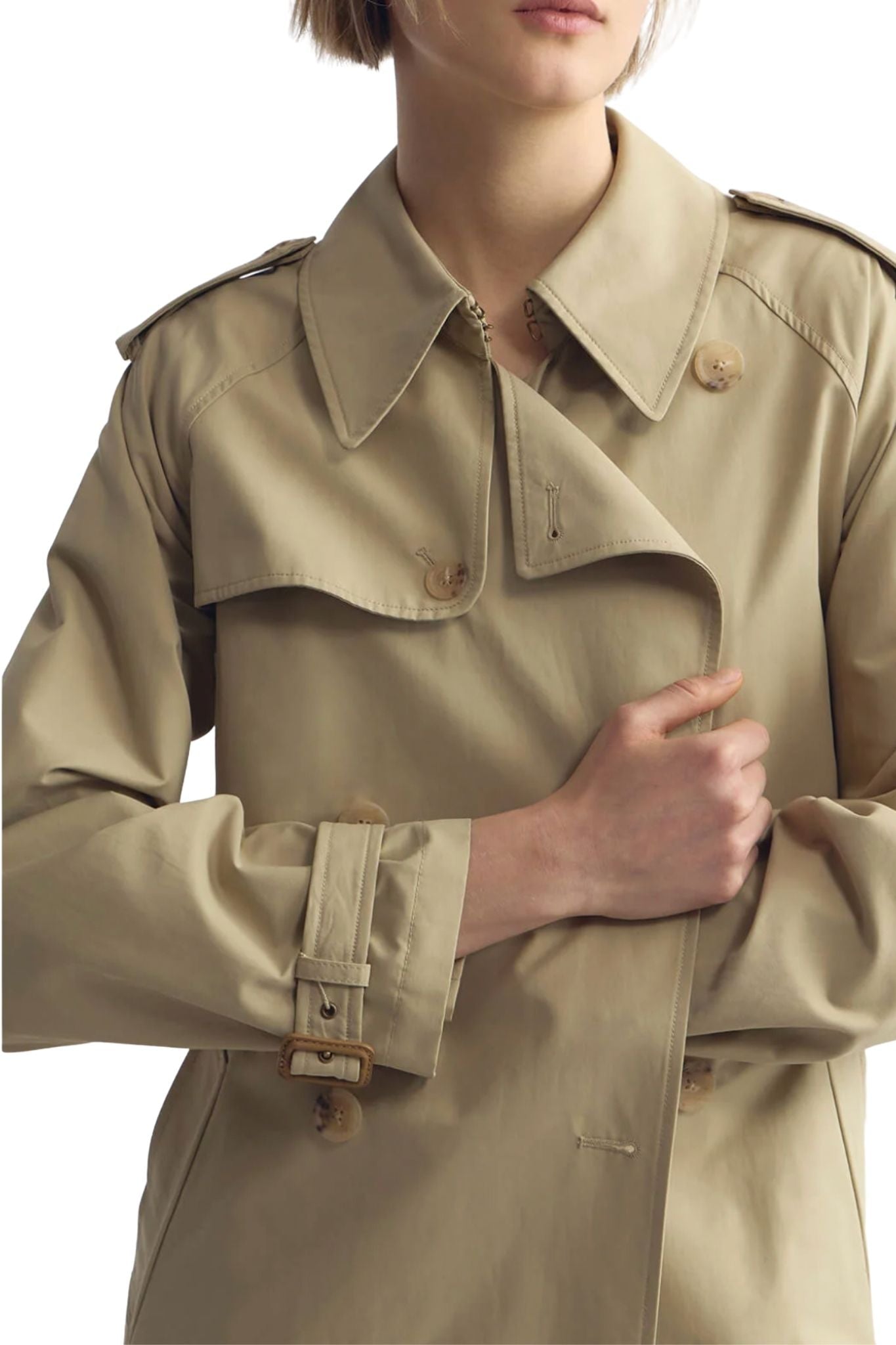 Nili Lotan Tanner Trench Coat - Vermillion