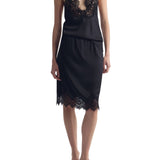 Nili Lotan Thea Lace Skirt - Vermillion
