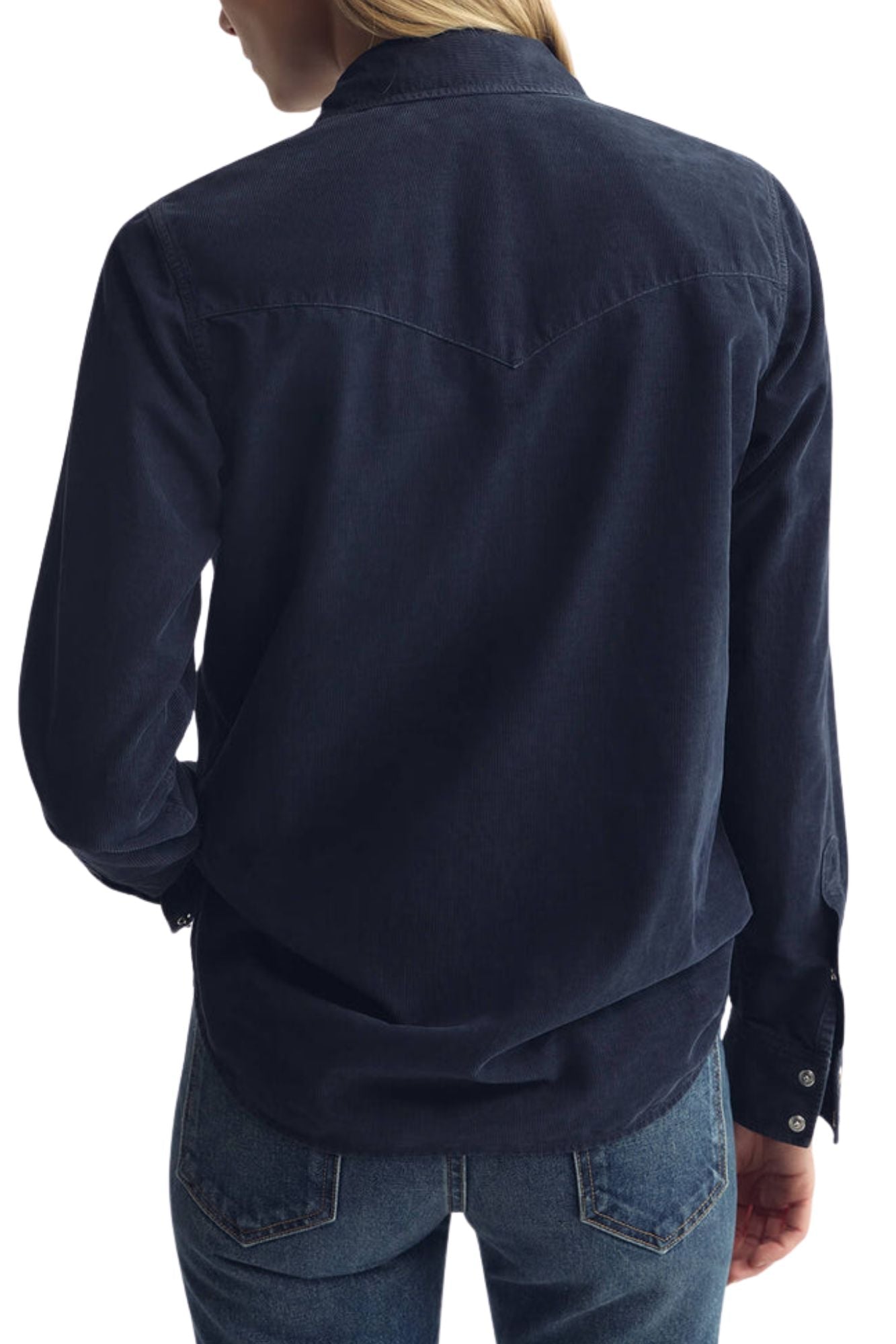Nili Lotan Travis Corduroy Shirt - Vermillion