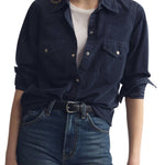 Nili Lotan Travis Corduroy Shirt - Vermillion