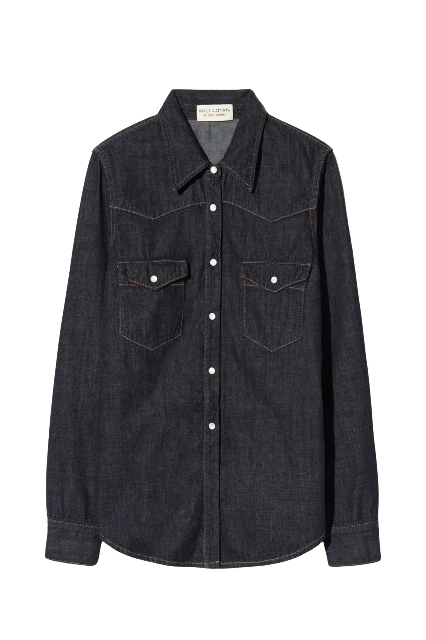 Nili Lotan Travis Shirt - Vermillion