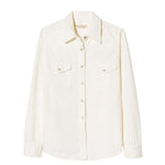 Nili Lotan Travis Shirt - Vermillion