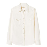 Nili Lotan Travis Shirt - Vermillion