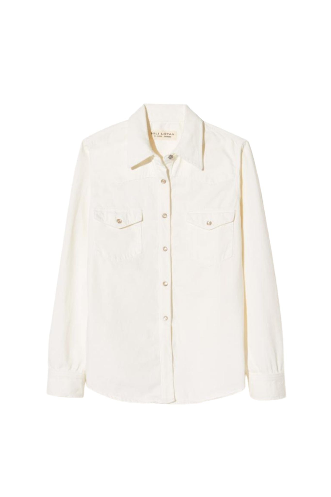 Nili Lotan Travis Shirt - Vermillion