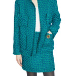 Odeeh Boucle Tweed Jacket - Vermillion