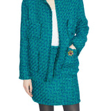 Odeeh Boucle Tweed Jacket - Vermillion