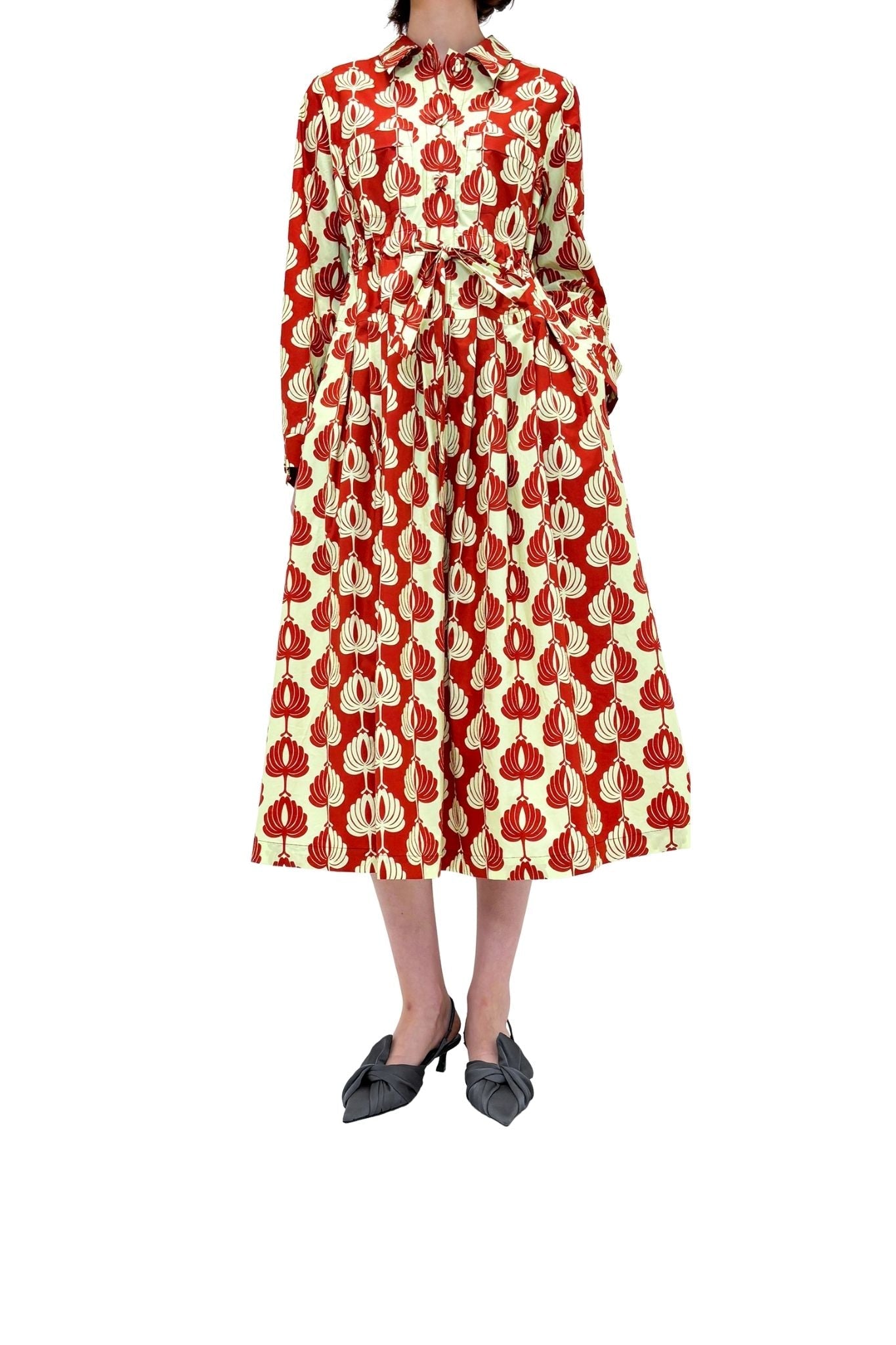 Odeeh Dress - Vermillion